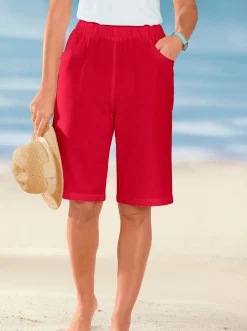 Hosen| Bermudas mit Rundum-Dehnbund rot