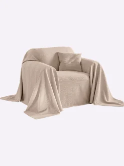 Sofaüberwürfe & Hussen|Pereira da Cunha Überwurf beige