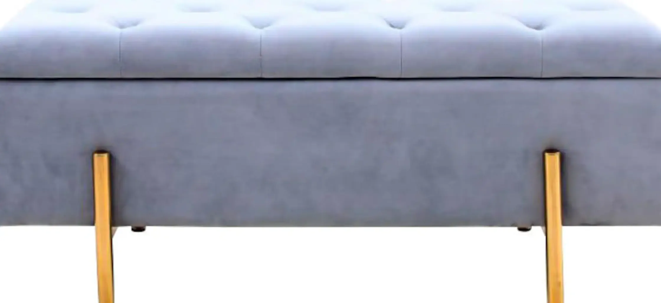 Bänke & Hocker|Leonique Bettbank grau