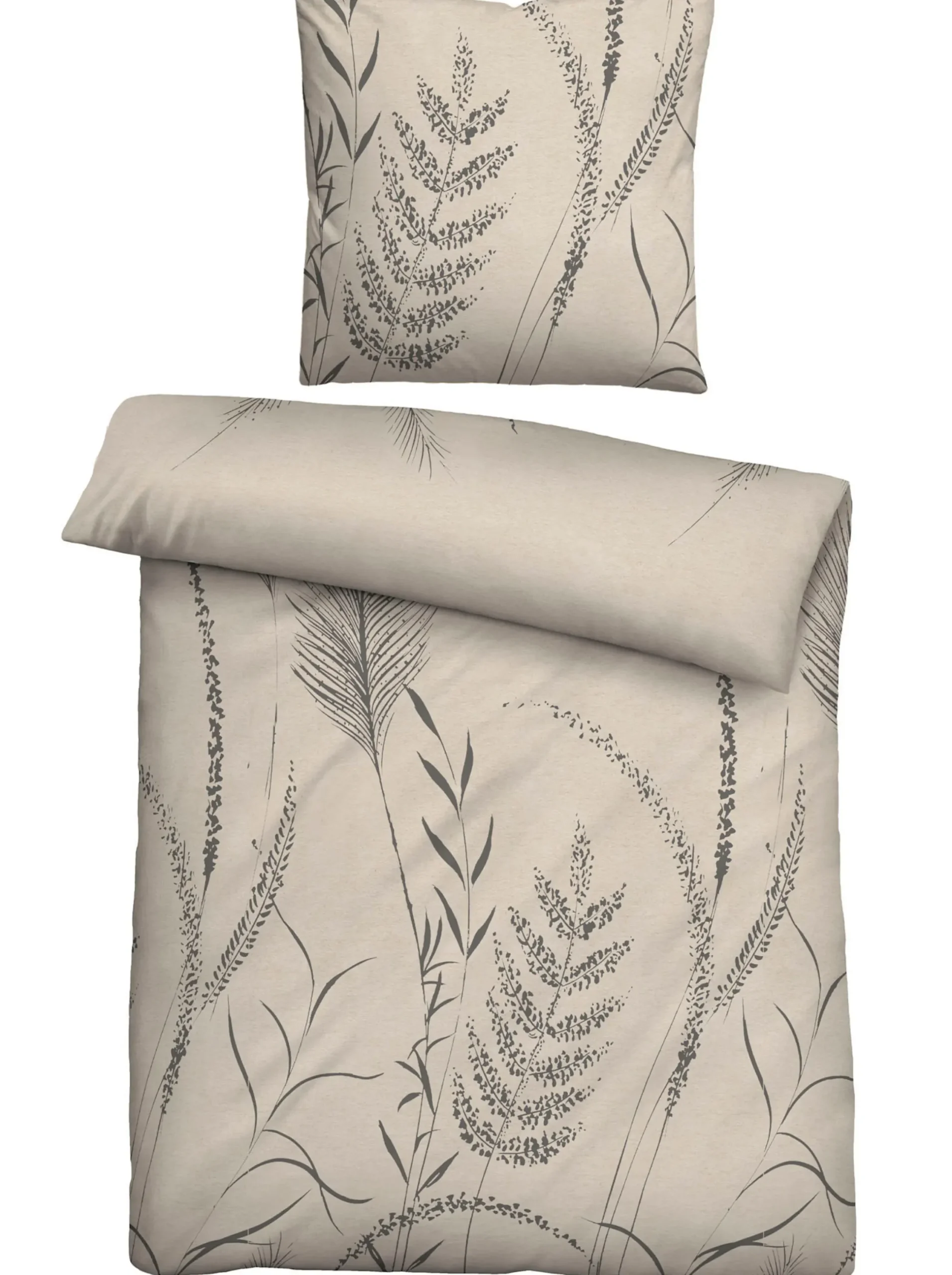 Bettwäsche & Laken|Biberna Bettwäsche taupe