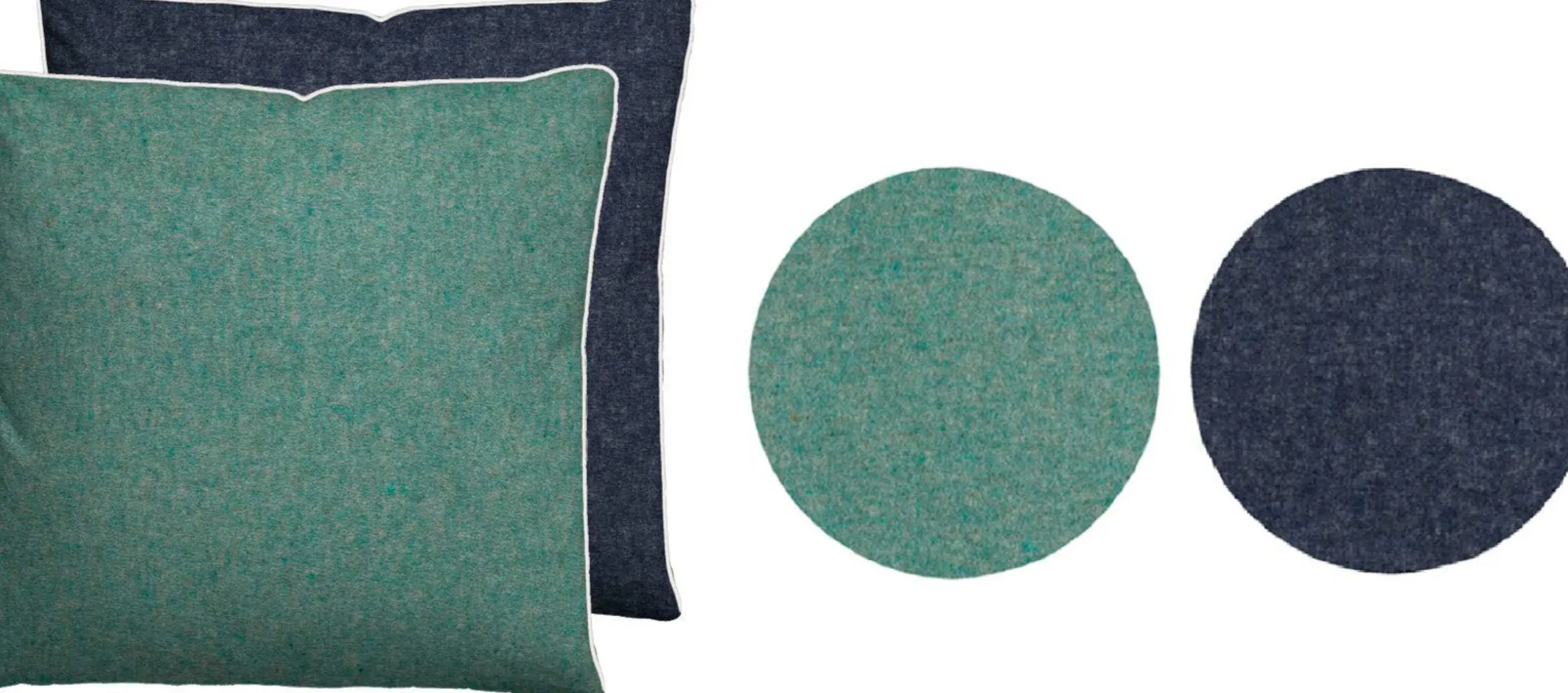 Bettwäsche & Laken|Biberna Bettwäsche grün-blau