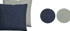 Bettwäsche & Laken|Biberna Bettwäsche marine-grau