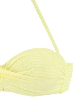 Bikinis|Venice Beach Bügel-Bandeau-Bikini zitrone
