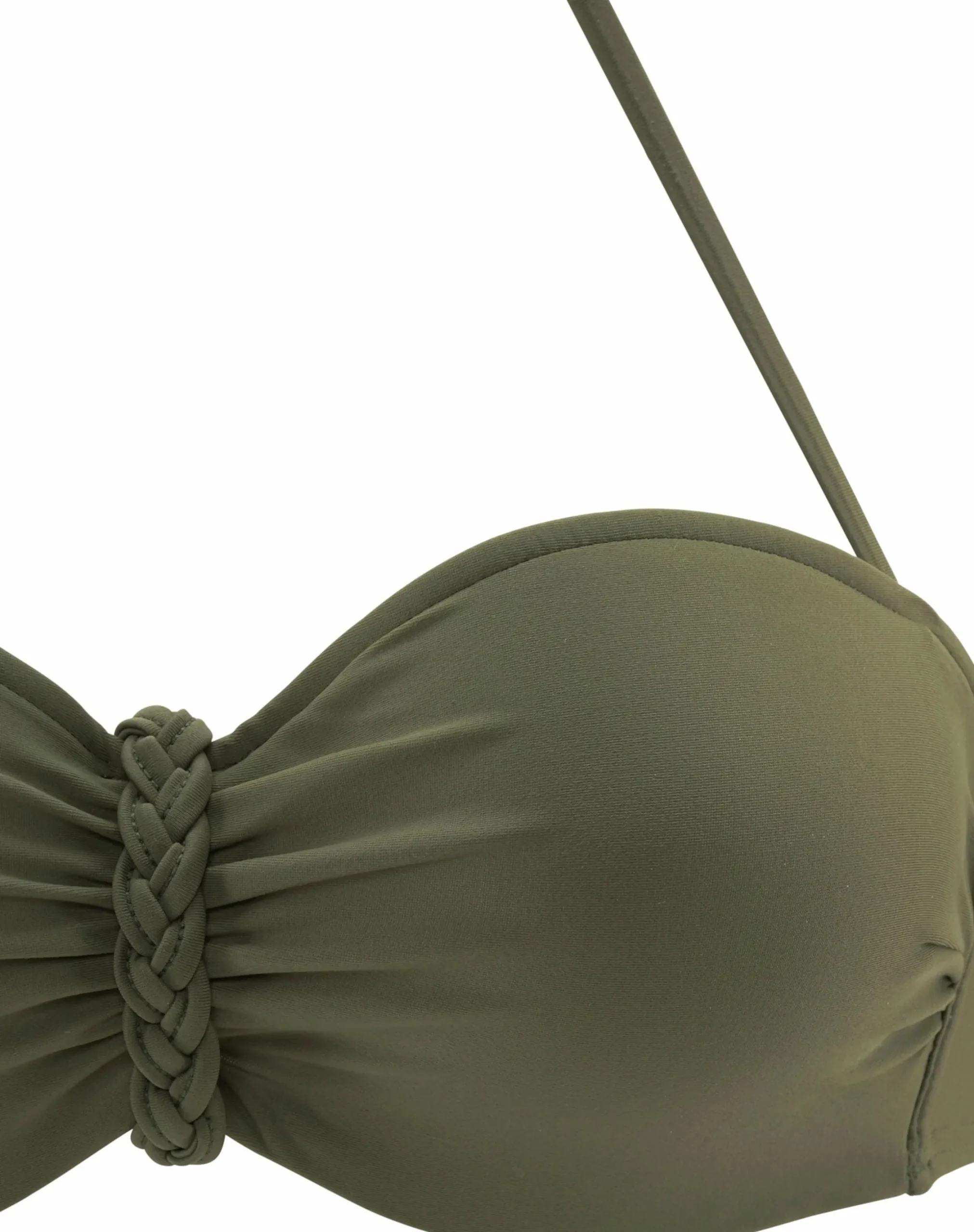 Bikinis|Buffalo Bügel-Bandeau-Bikini oliv