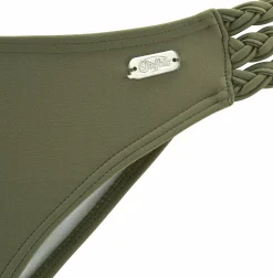 Bikinis|Buffalo Bügel-Bandeau-Bikini oliv