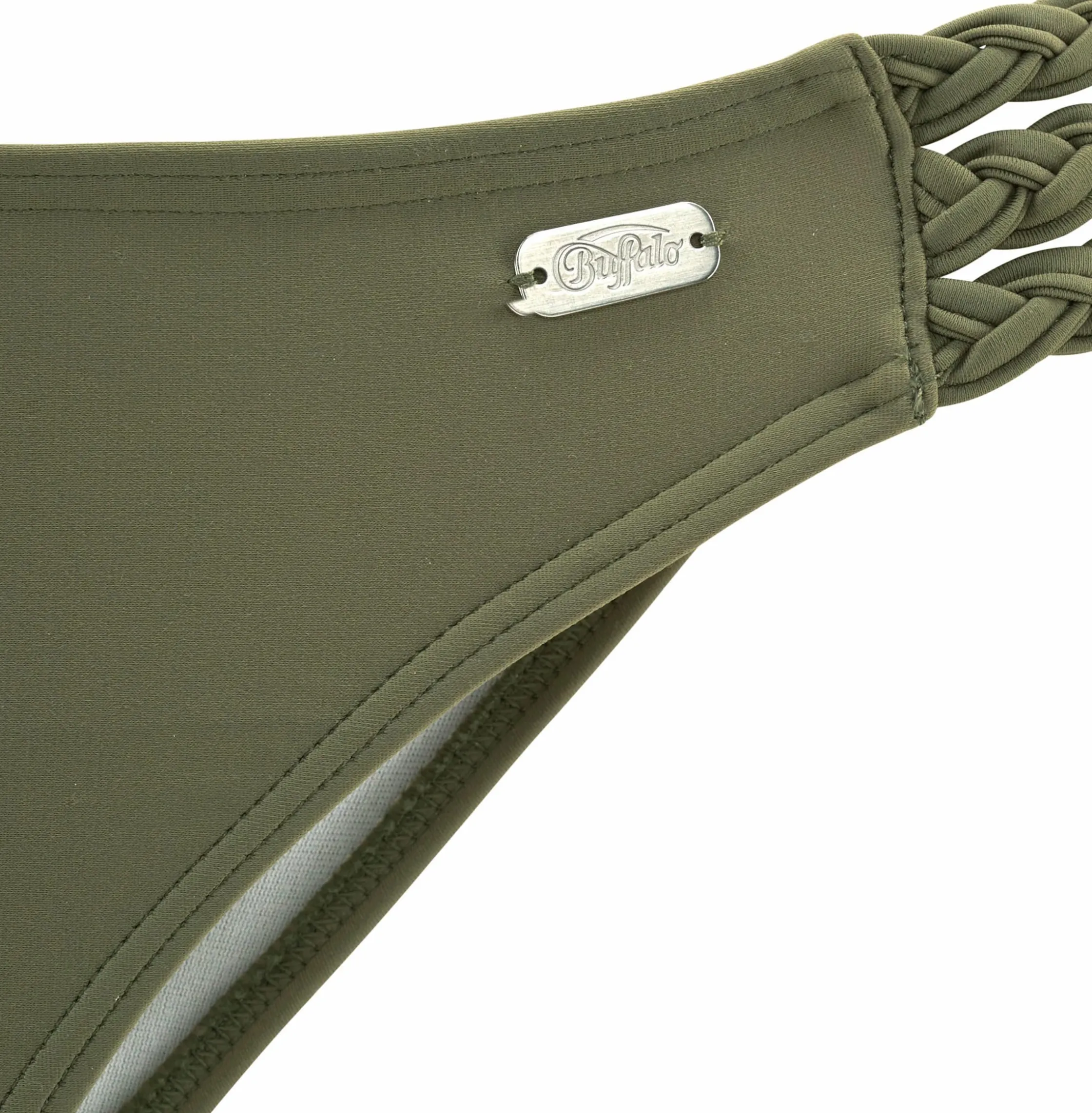 Bikinis|Buffalo Bügel-Bandeau-Bikini oliv