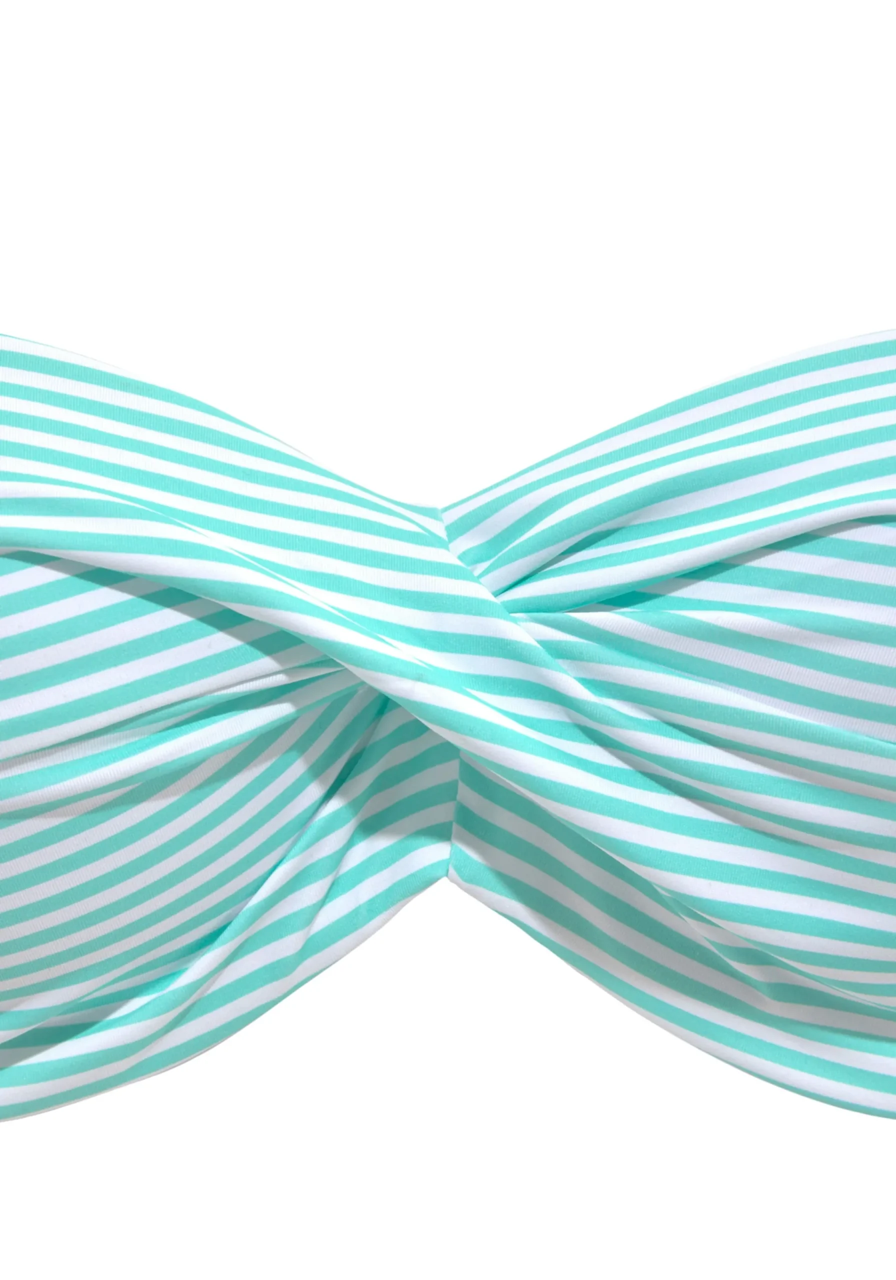 Bikinis|s.Oliver Bügel-Bandeau-Bikini mint-weiß