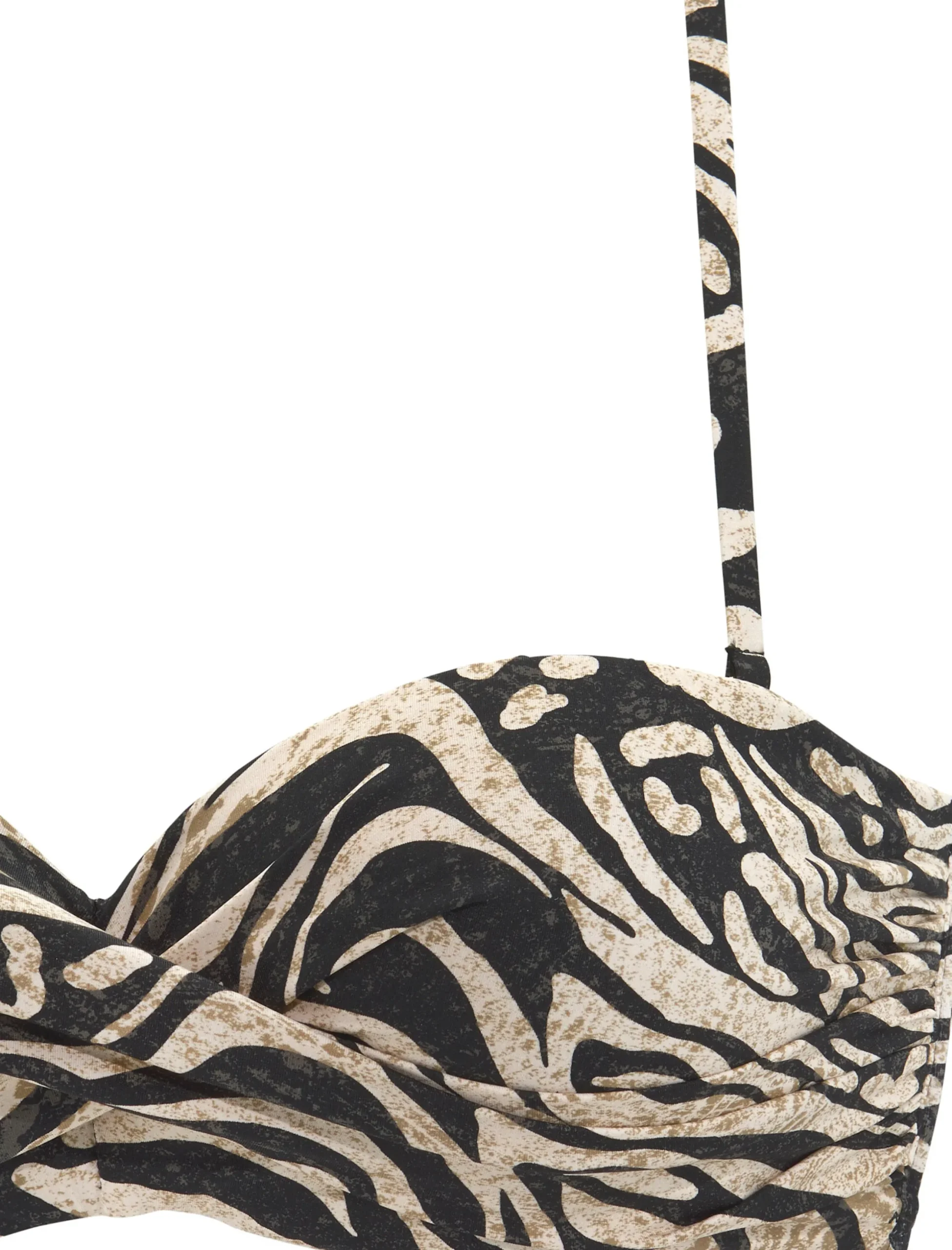 Bikinis|Bruno Banani Bügel-Bandeau-Bikini braun-bedruckt