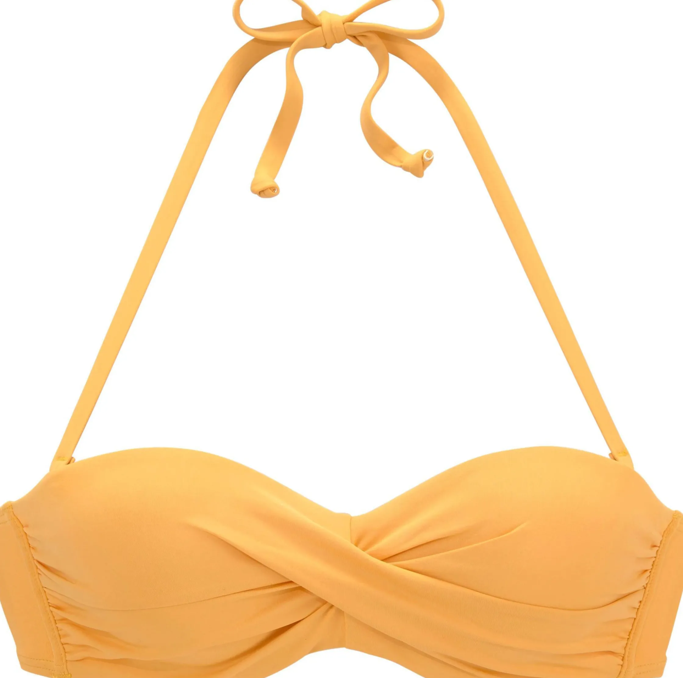 Bikinis|s.Oliver Bügel-Bandeau-Bikini-Top gelb