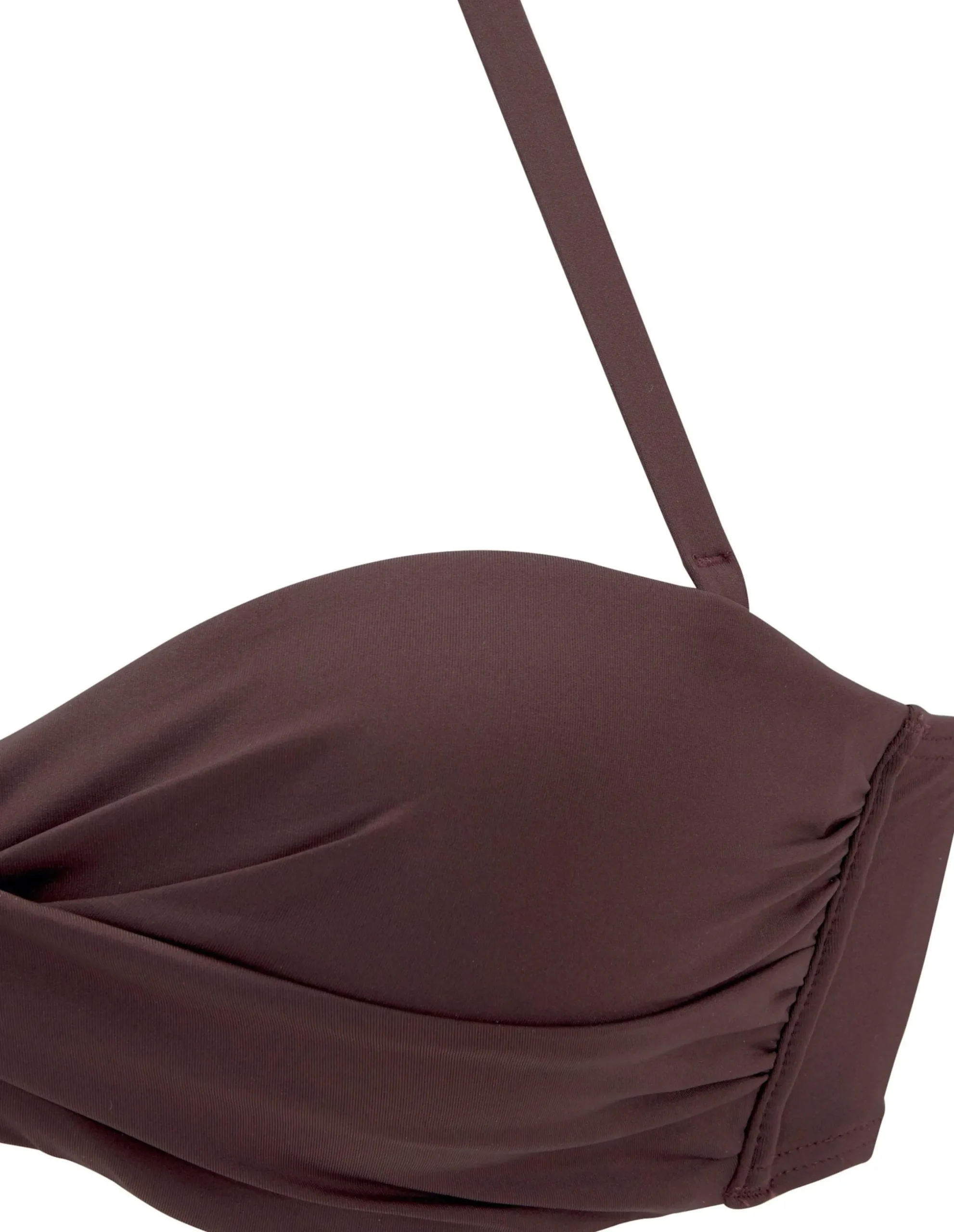 Bikinis|s.Oliver Bügel-Bandeau-Bikini-Top braun