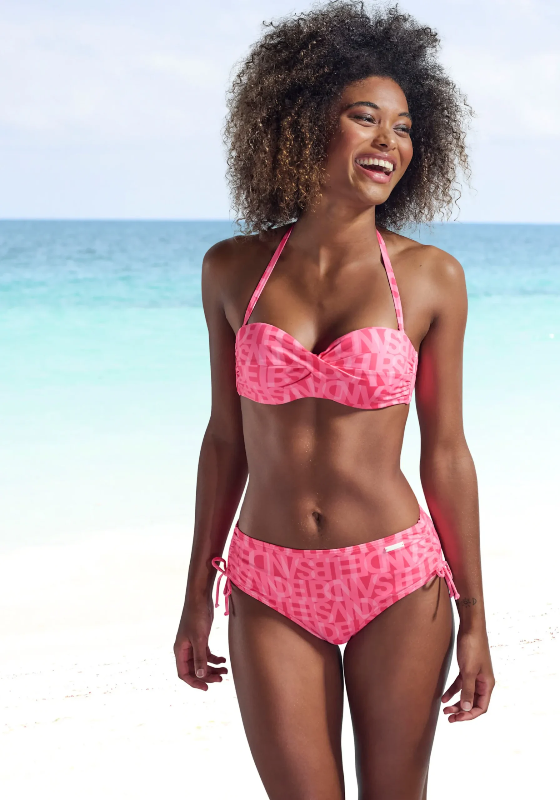 Bikinis|Elbsand Bügel-Bandeau-Bikini-Top koralle