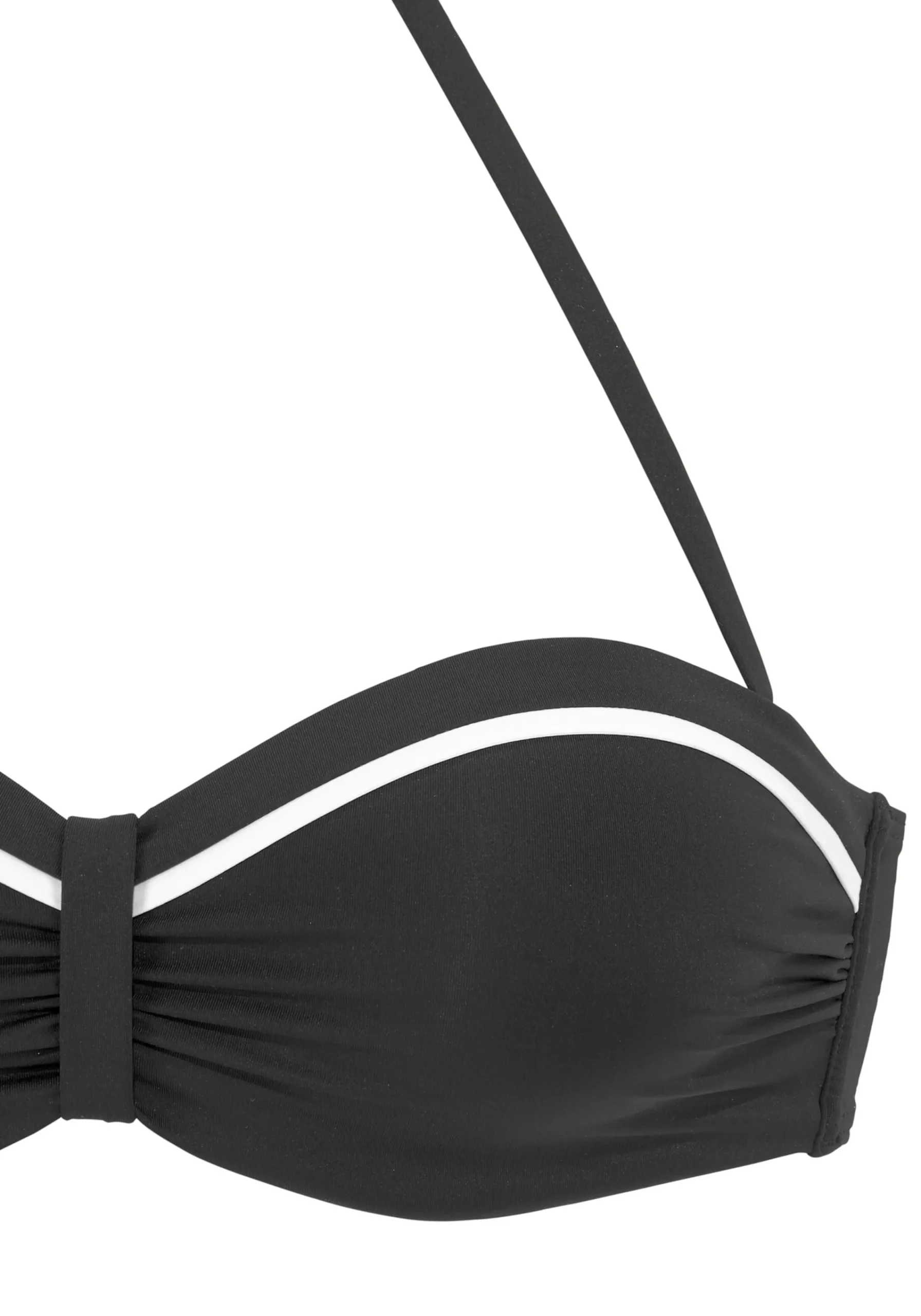 Bikinis|Vivance Bügel-Bandeau-Bikini-Top schwarz
