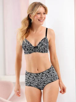 Bhs|wäschepur Bügel-BH 1xweiß-schwarz+1xschwarz-weiß