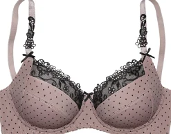 Bhs|Nuance Bügel-BH taupe-schwarz
