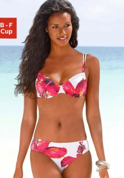 Bikinis|LASCANA Bügel-Bikini weiß-bedruckt