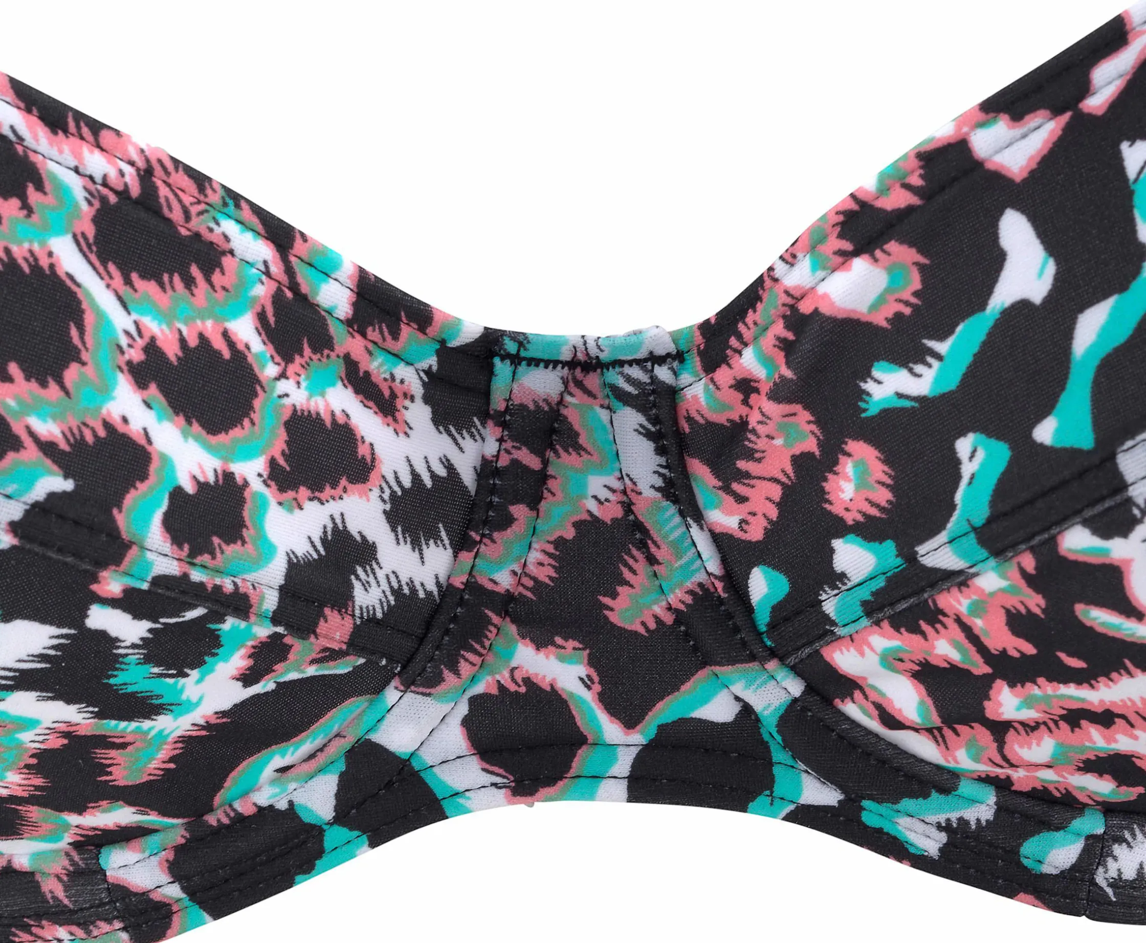 Bikinis|Venice Beach Bügel-Bikini schwarz-bedruckt