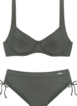 Bikinis|LASCANA Bügel-Bikini oliv