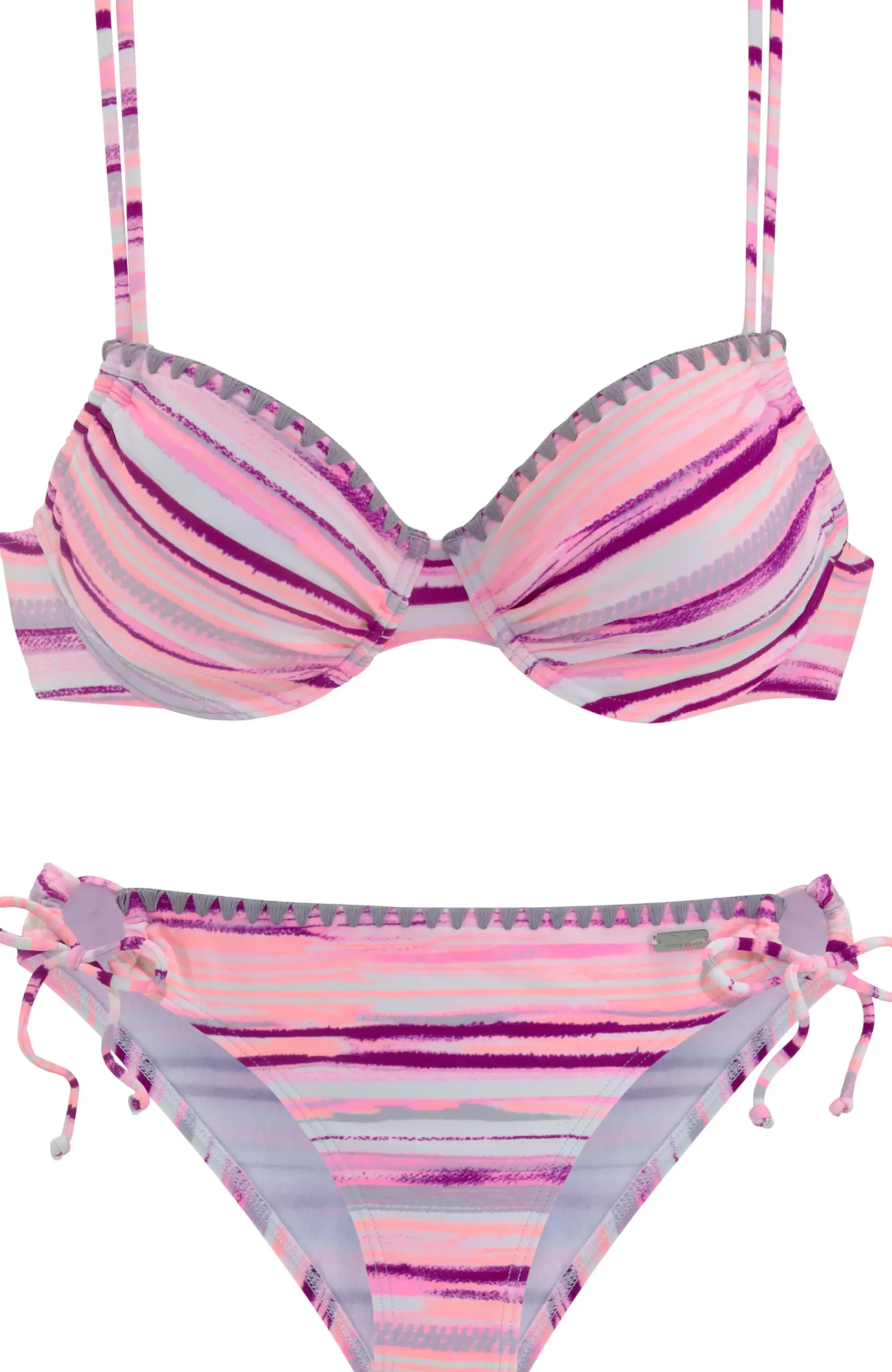 Bikinis|Venice Beach Bügel-Bikini lachs-bedruckt