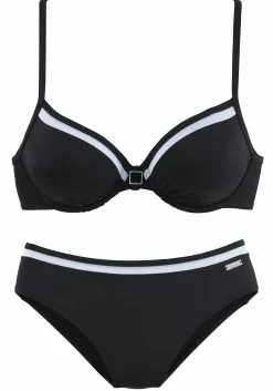 Bikinis|LASCANA Bügel-Bikini schwarz
