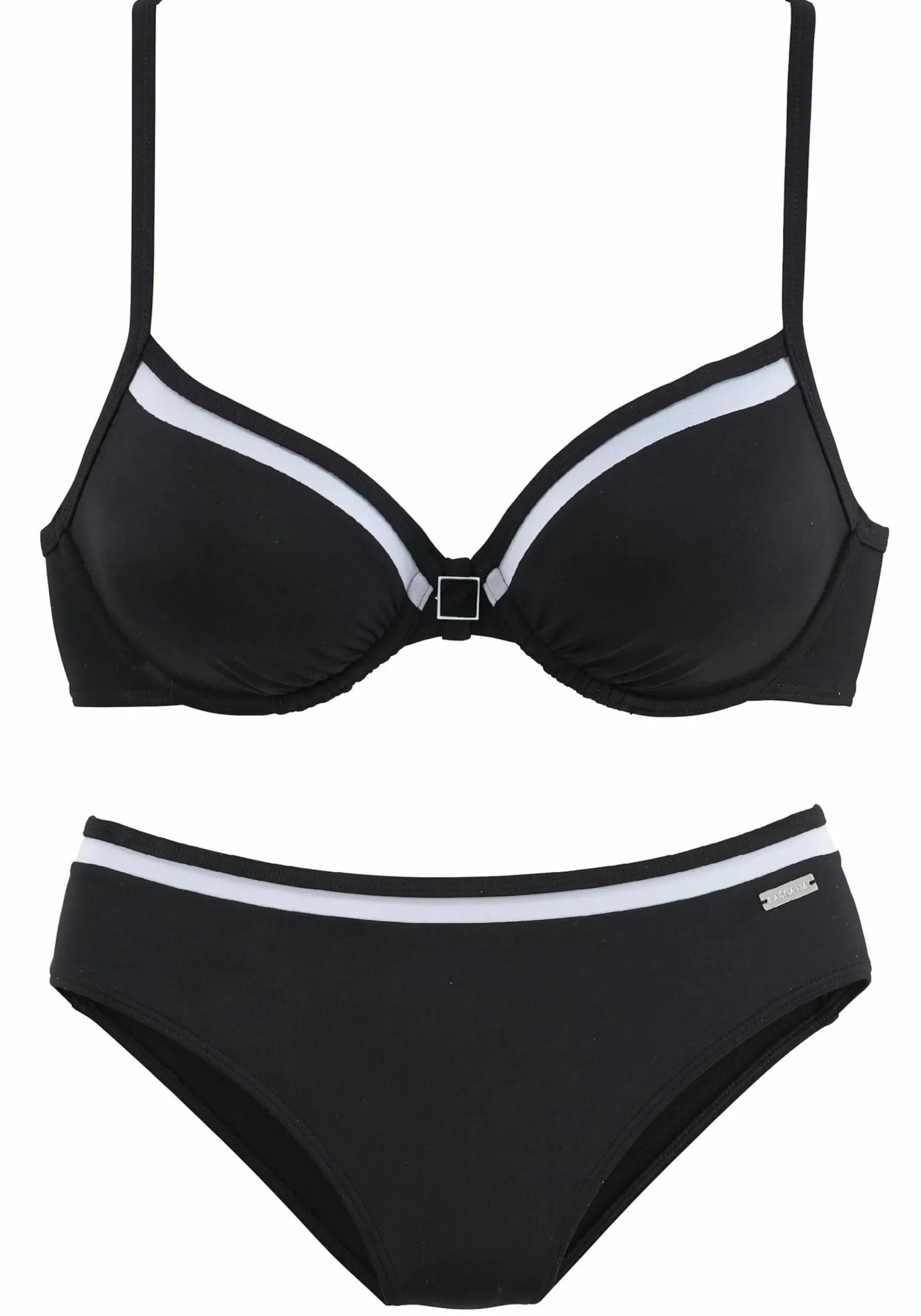 Bikinis|LASCANA Bügel-Bikini schwarz