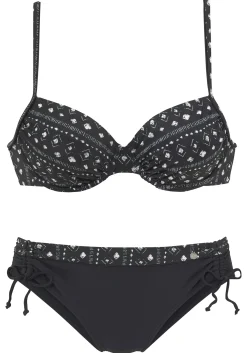 Bikinis|LASCANA Bügel-Bikini schwarz-creme
