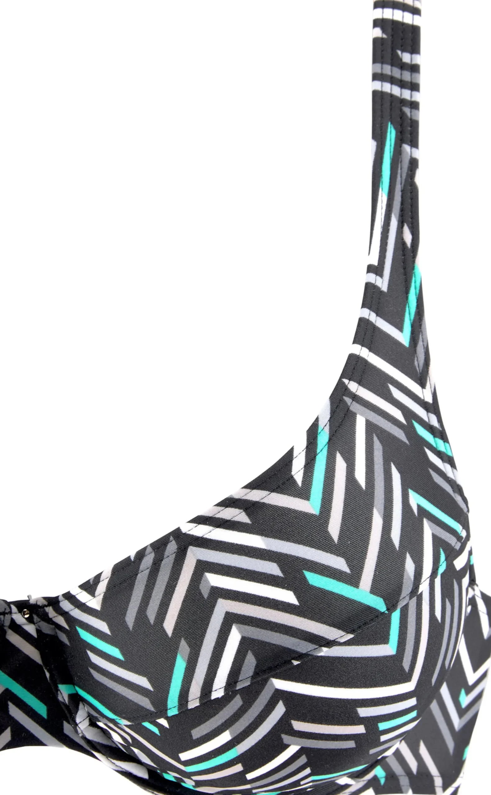 Bikinis|LASCANA Bügel-Bikini schwarz-bedruckt