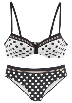 Bikinis|LASCANA Bügel-Bikini schwarz/creme