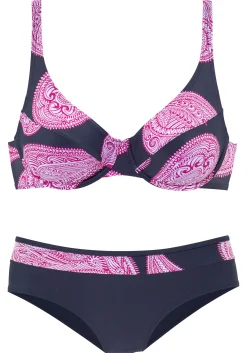 Bikinis|LASCANA Bügel-Bikini marine-bedruckt