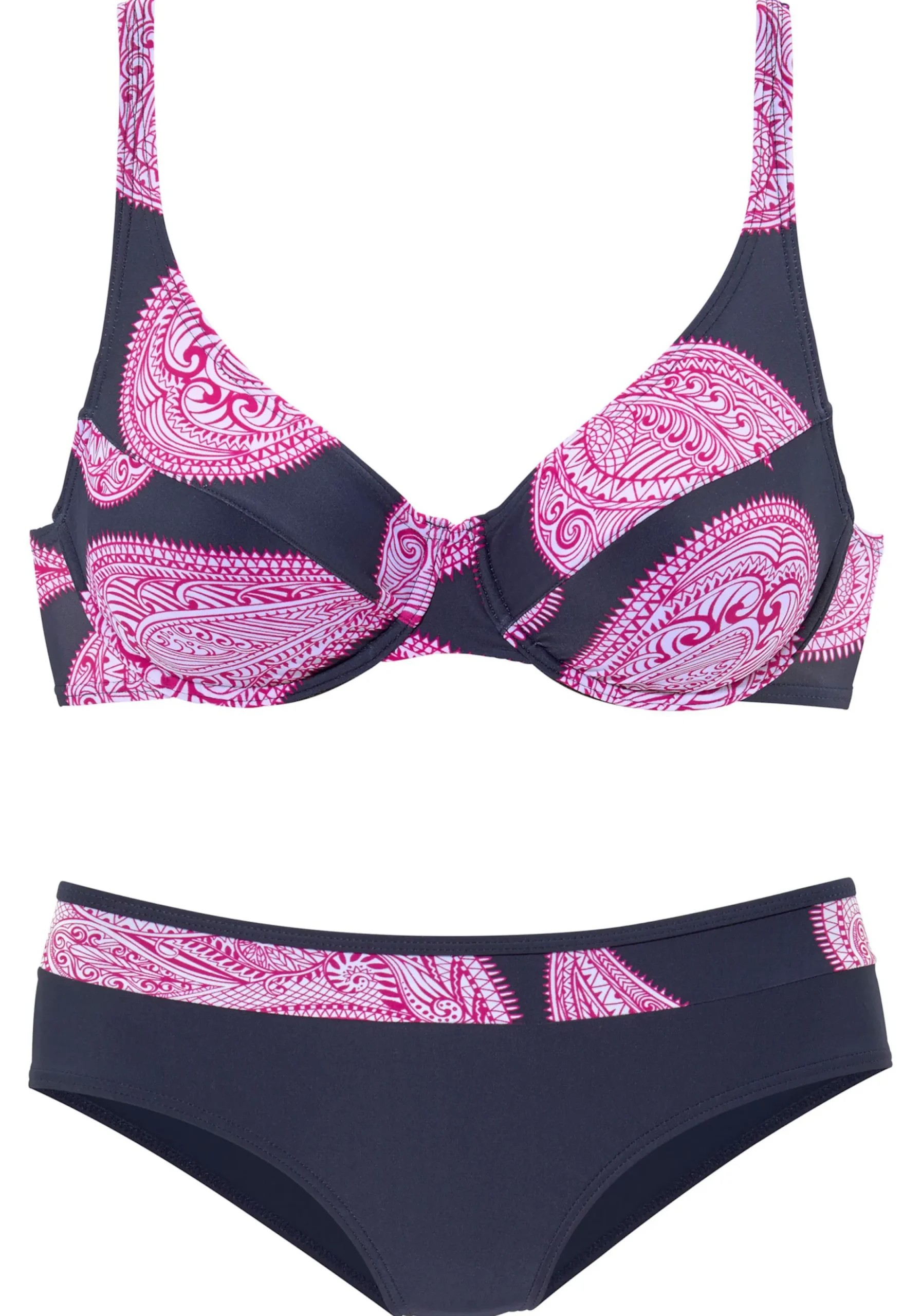 Bikinis|LASCANA Bügel-Bikini marine-bedruckt