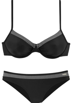 Bikinis|LASCANA Bügel-Bikini schwarz