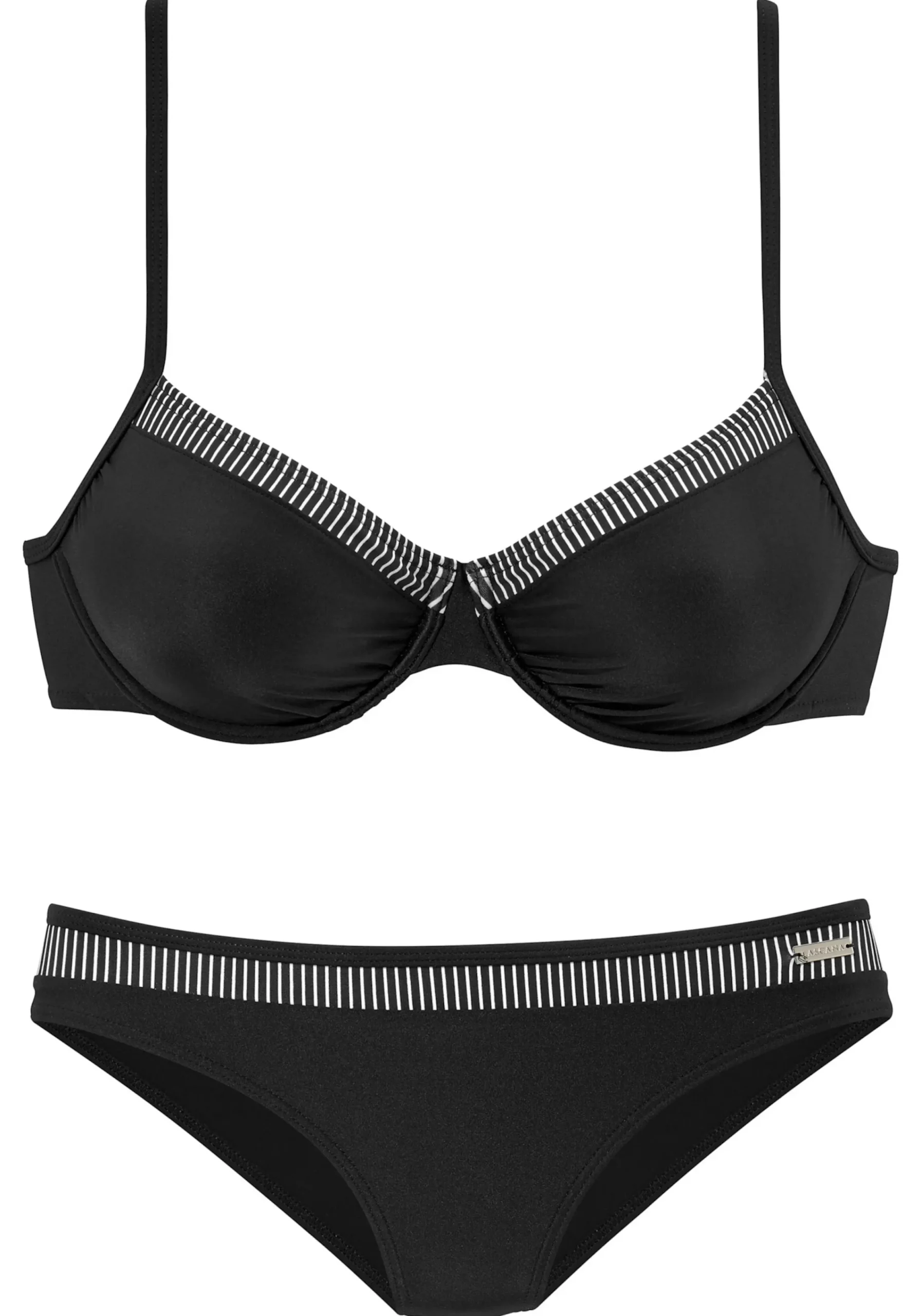 Bikinis|LASCANA Bügel-Bikini schwarz