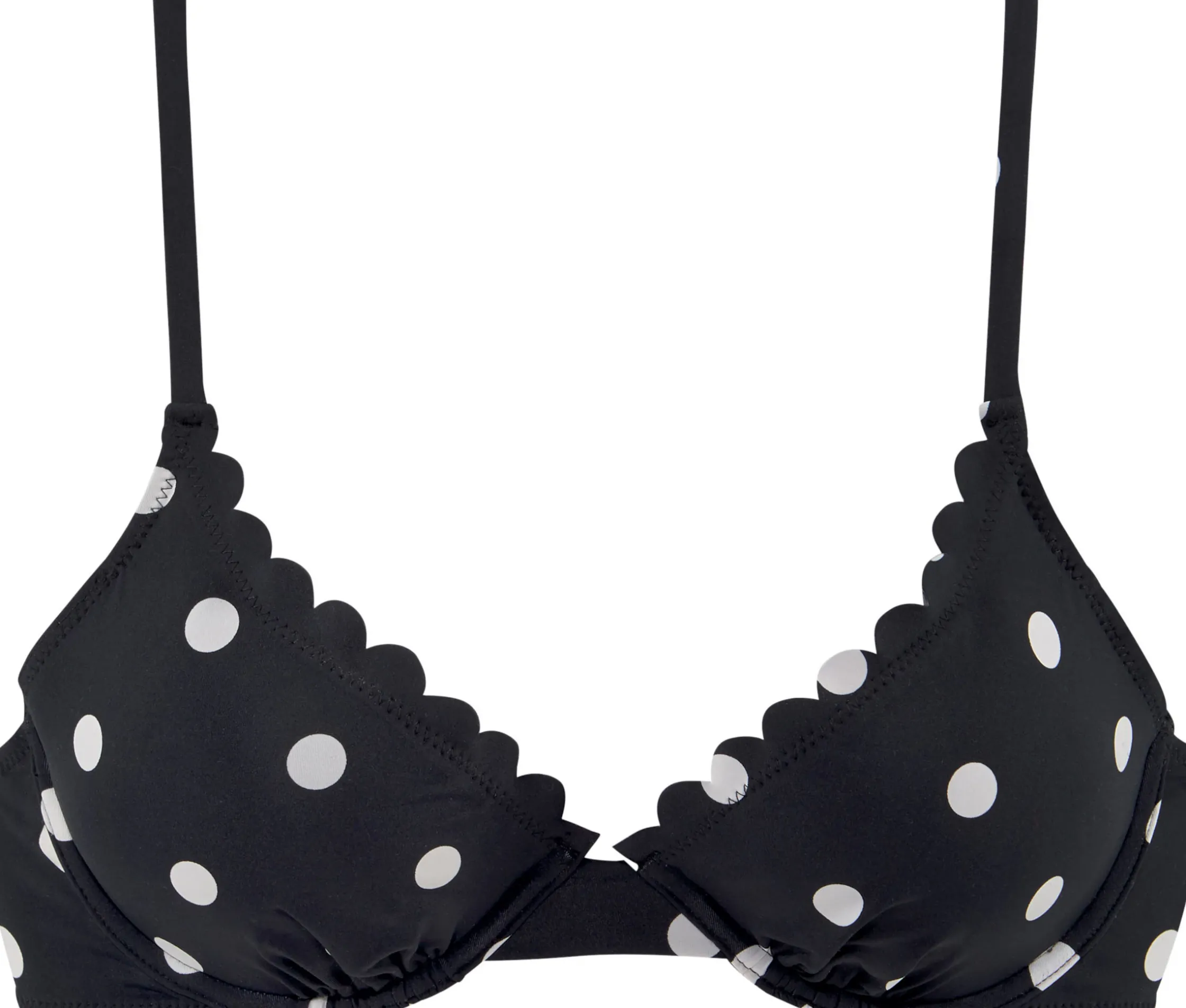 Bikinis|LASCANA Bügel-Bikini-Top schwarz-weiß