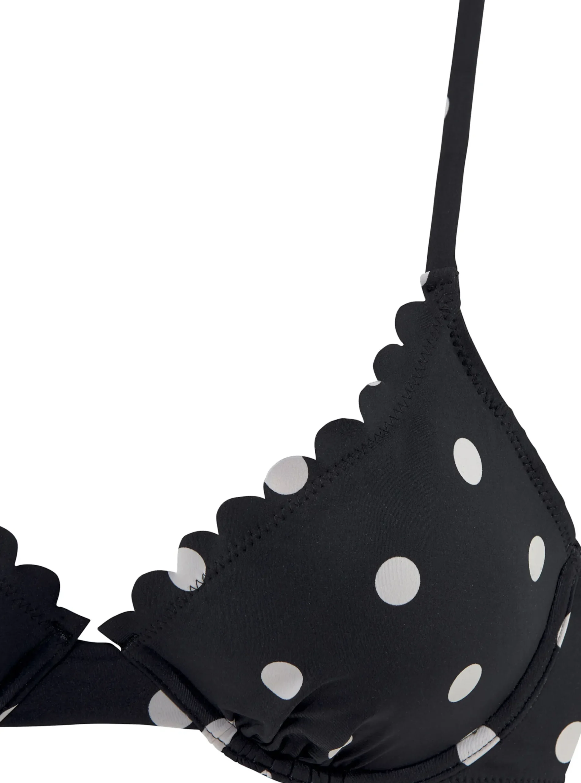 Bikinis|LASCANA Bügel-Bikini-Top schwarz-weiß