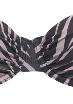 Bikinis|LASCANA Bügel-Bikini-Top schwarz-bedruckt
