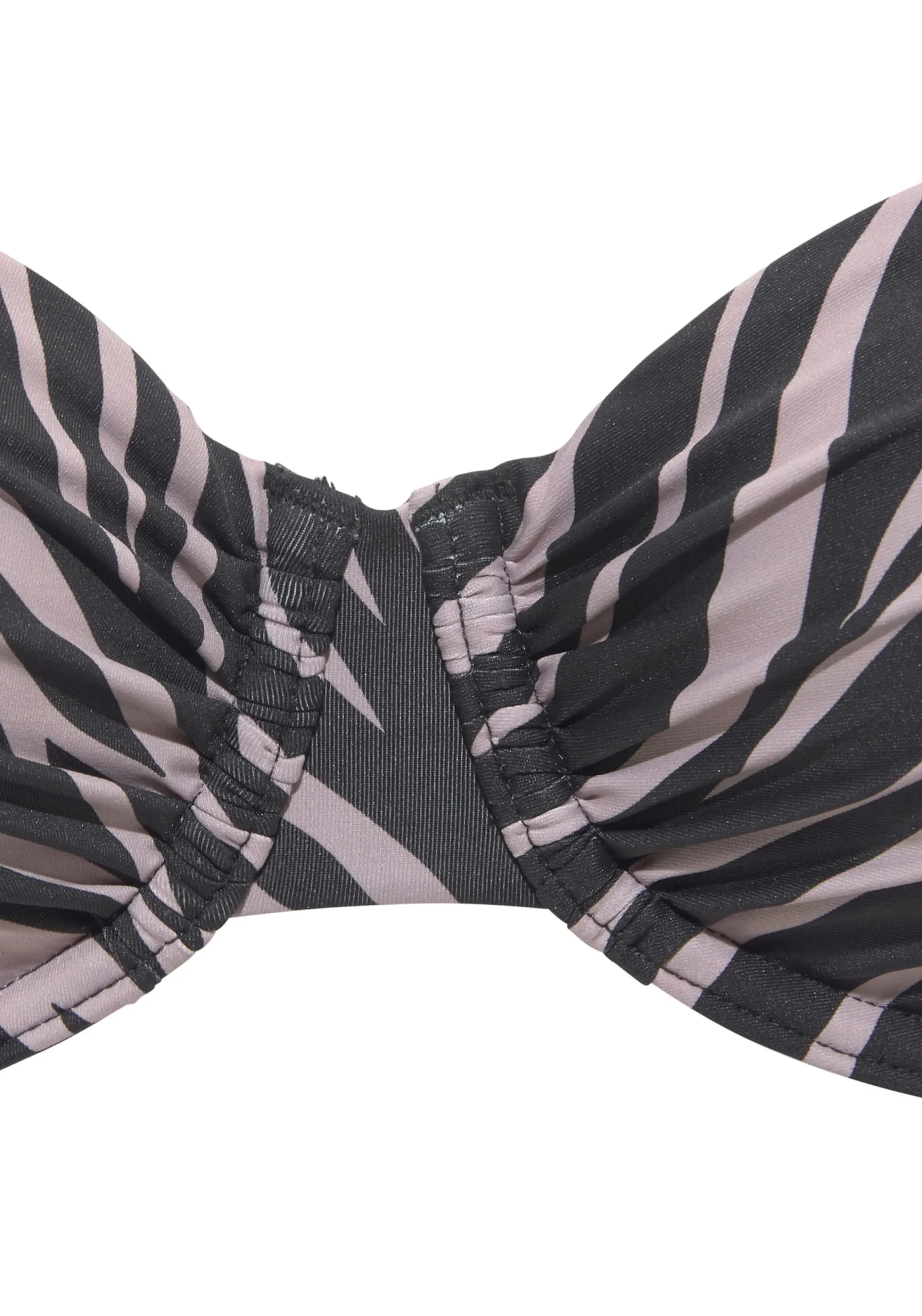 Bikinis|LASCANA Bügel-Bikini-Top schwarz-bedruckt