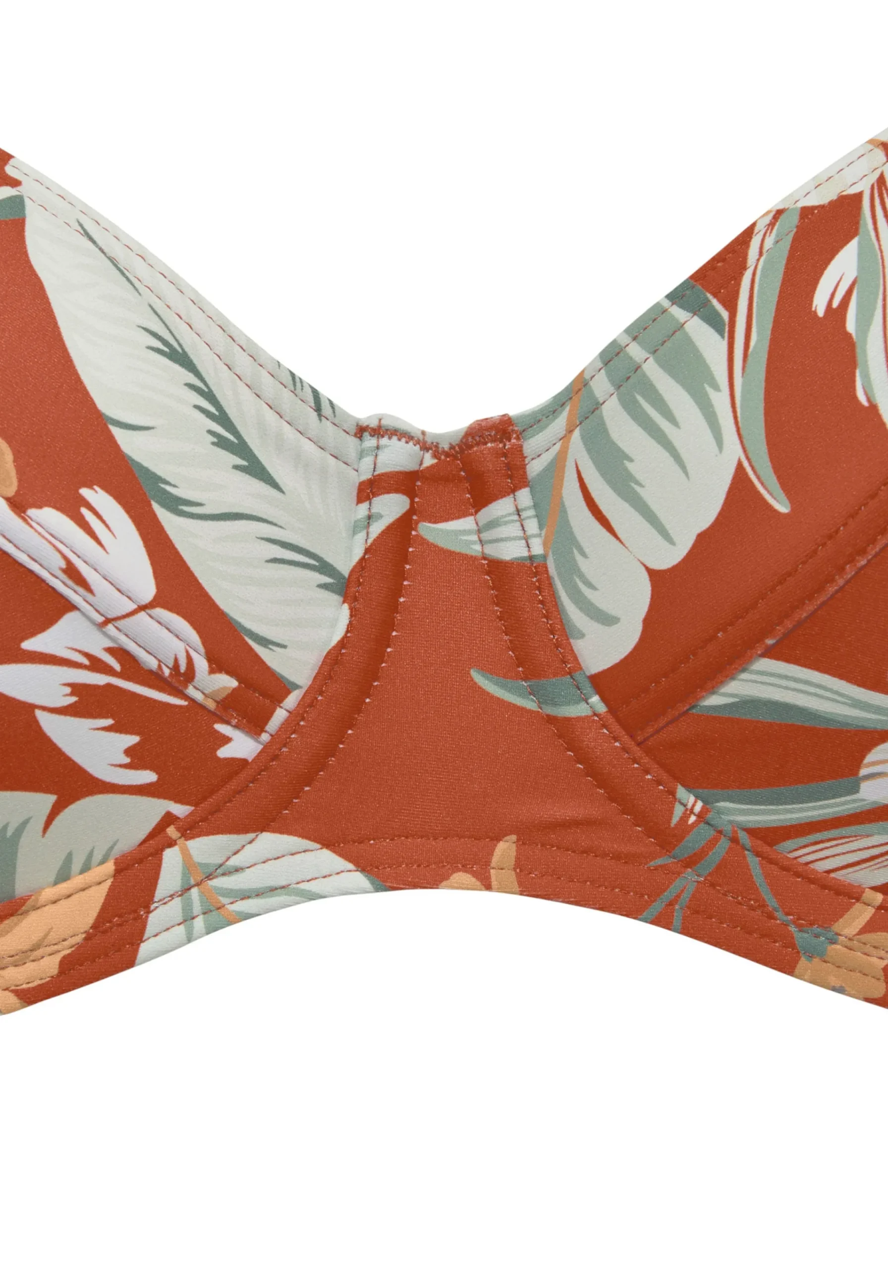 Bikinis|Sunseeker Bügel-Bikini-Top rostrot-bedruckt