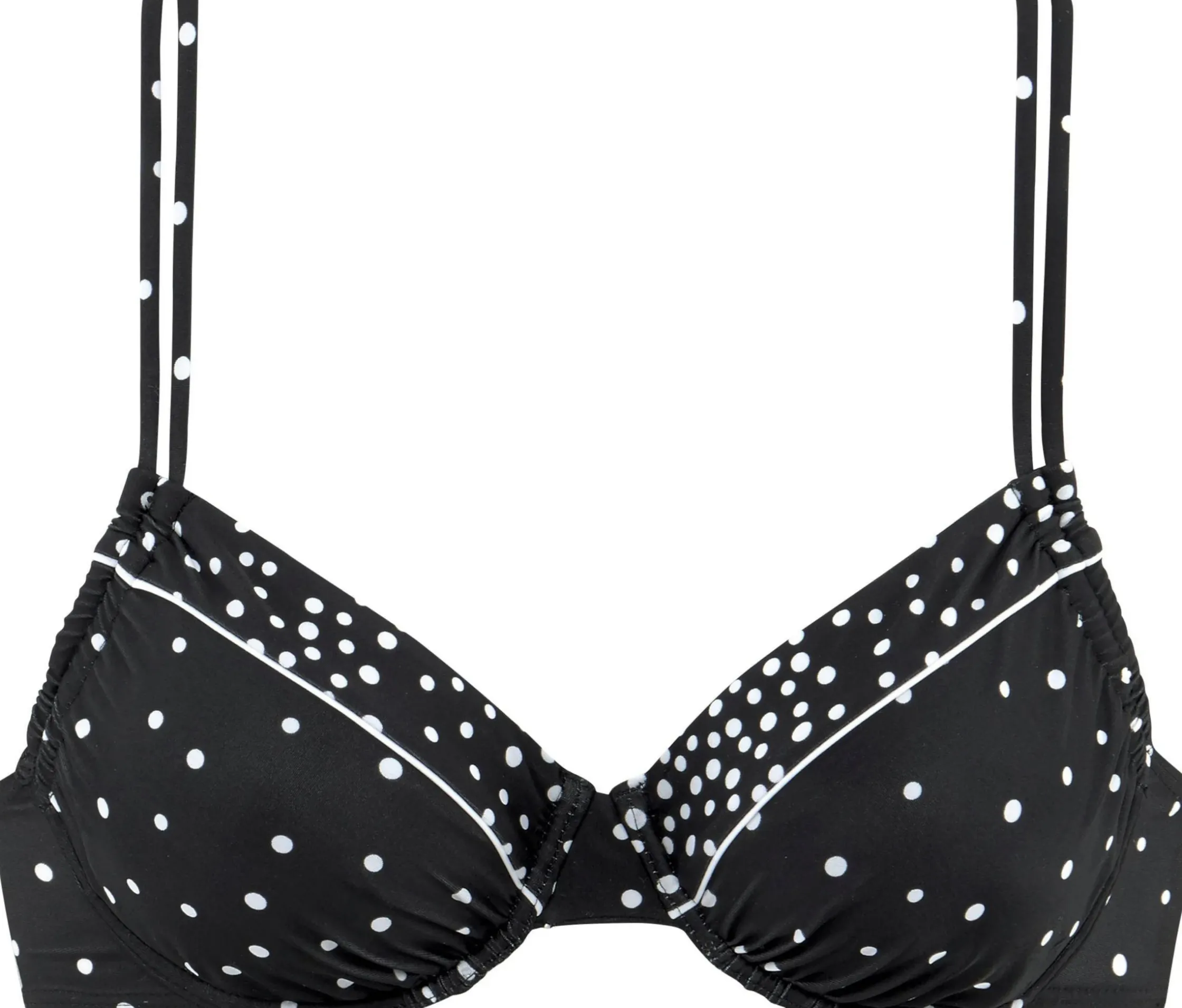 Bikinis|LASCANA Bügel-Bikini-Top schwarz-weiß