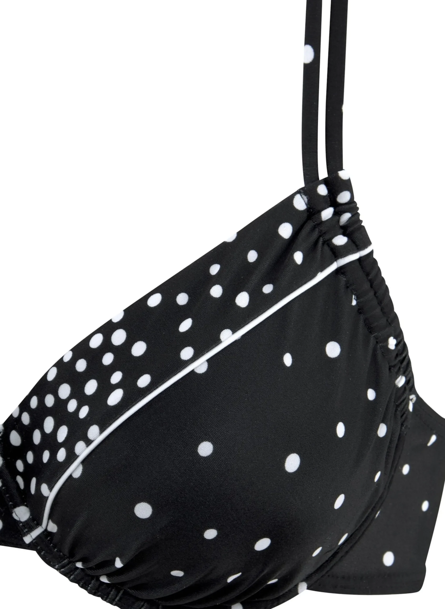 Bikinis|LASCANA Bügel-Bikini-Top schwarz-weiß