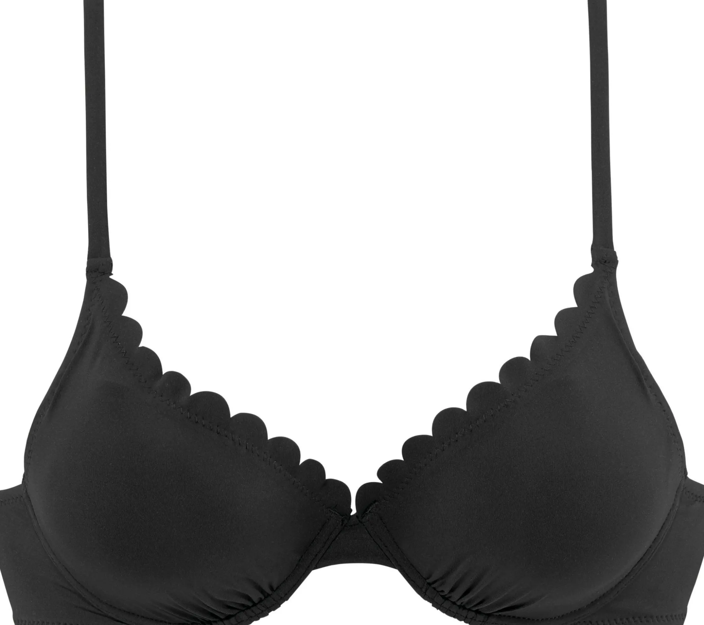 Bikinis|LASCANA Bügel-Bikini-Top schwarz