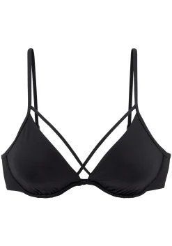 Bikinis|LASCANA Bügel-Bikini-Top schwarz