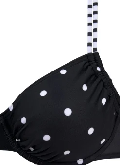 Bikinis|s.Oliver Bügel-Bikini-Top schwarz-weiß