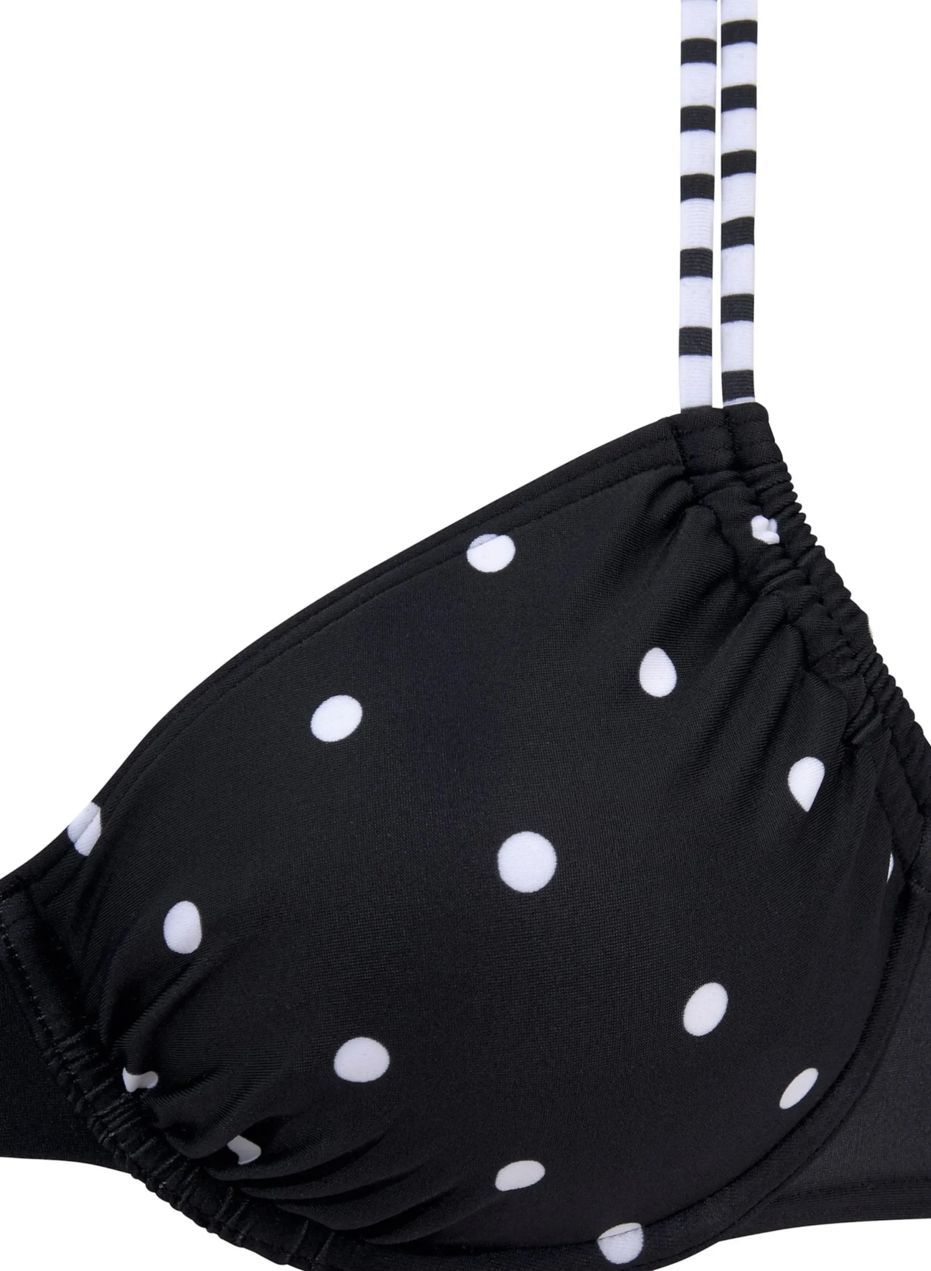 Bikinis|s.Oliver Bügel-Bikini-Top schwarz-weiß