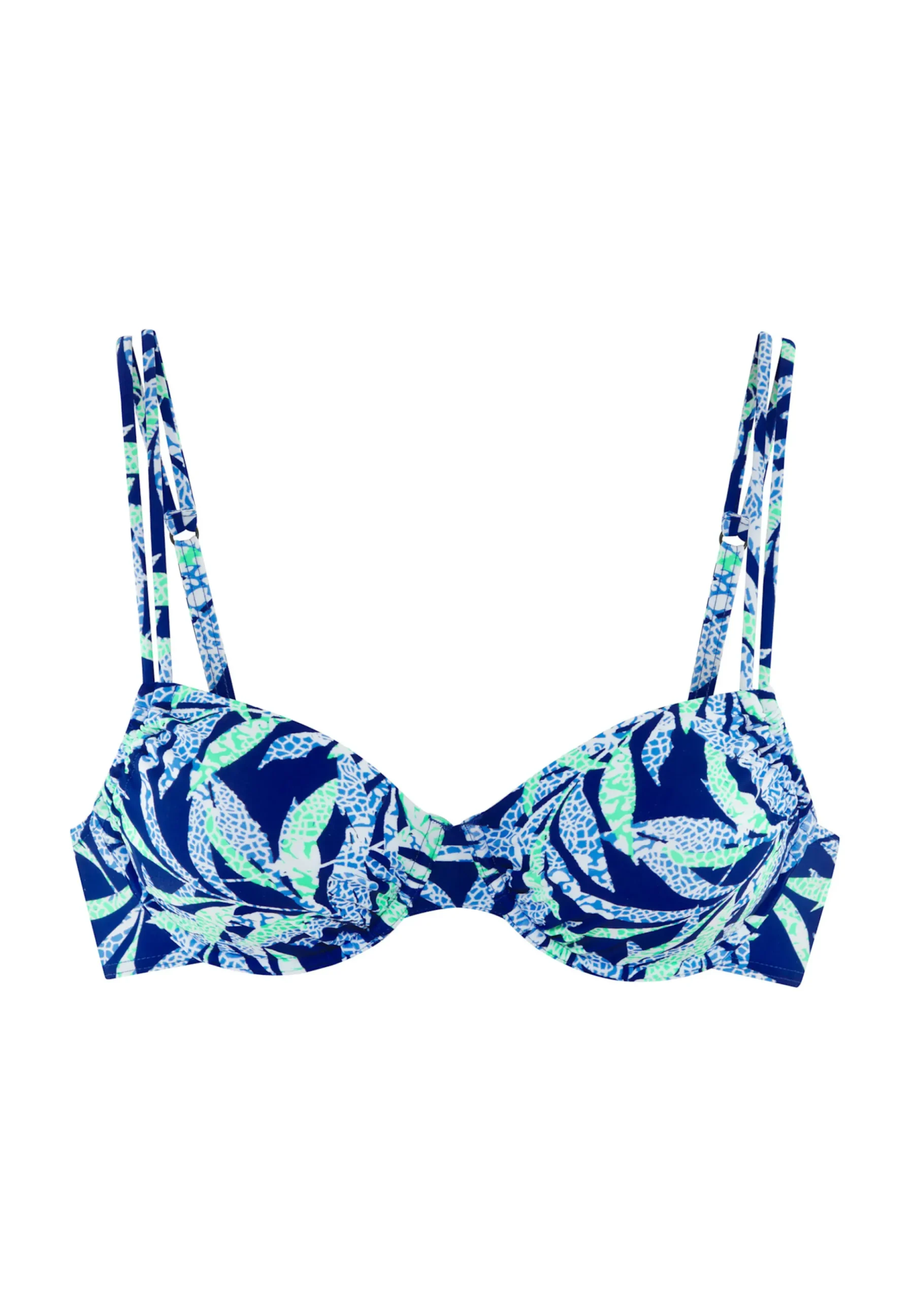 Bikinis|Vivance Bügel-Bikini-Top blaubedruckt