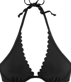 Bikinis|LASCANA Bügel-Bikini-Top schwarz
