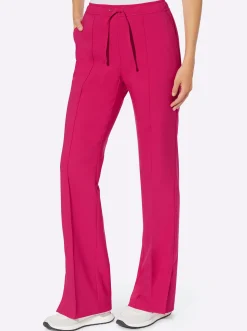 Strandmode|Hosen|heine Bügelfaltenhose pink