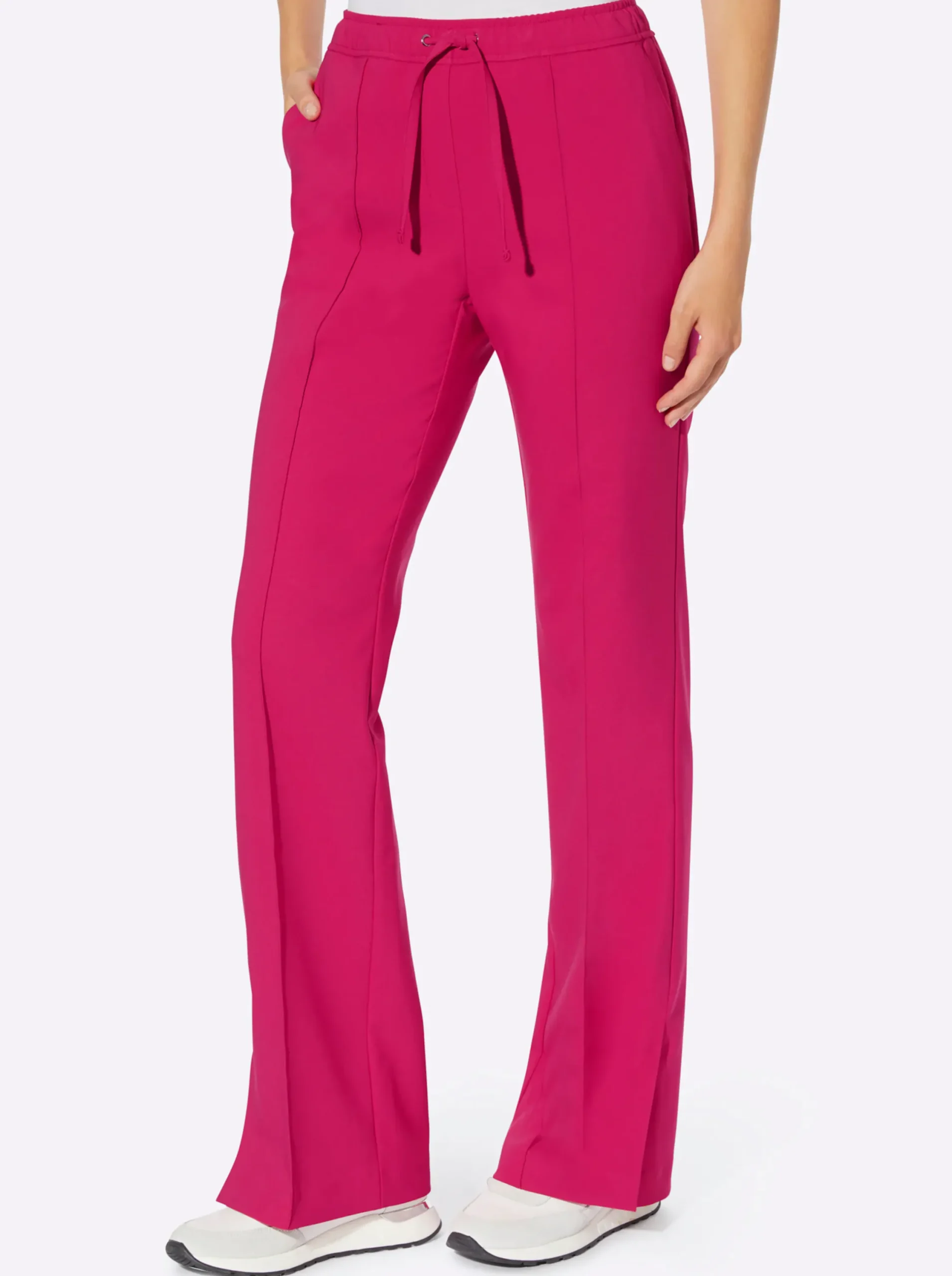 Strandmode|Hosen|heine Bügelfaltenhose pink