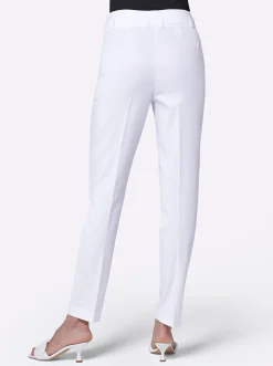 Hosen|CREATION L PREMIUM Bügelfaltenhose weiß