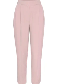 Hosen|LASCANA Bügelfaltenhose mauve