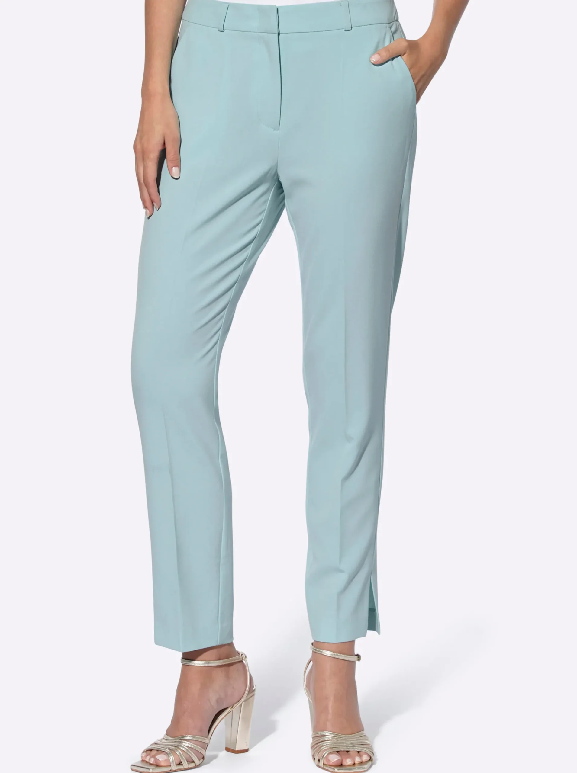 Hosen|heine Bügelfaltenhose mint