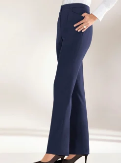 Hosen|Come on Bügelfaltenhose in Bauch-weg-Form marine